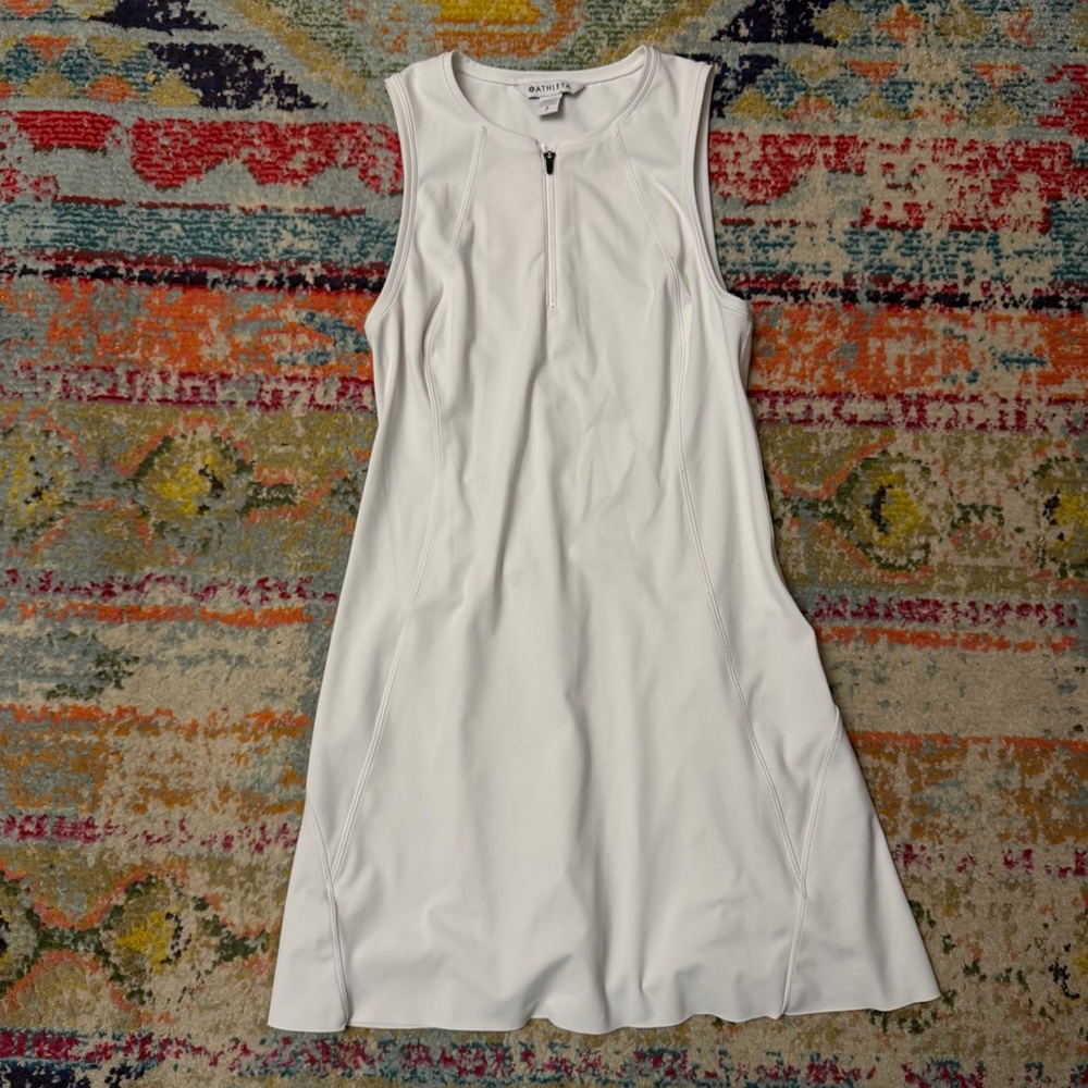 Athleta Women’s White Ace Tennis Dress Size Small - Picture 3 of 8